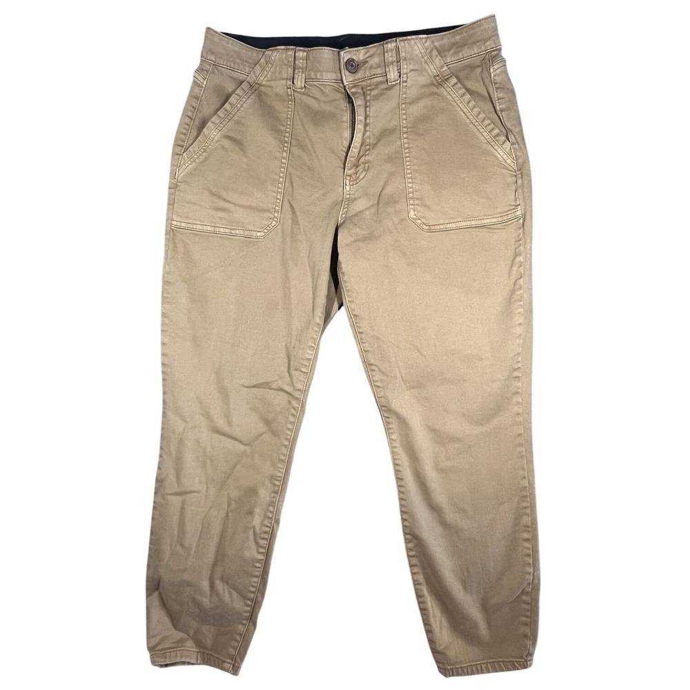 Nurture by Westbound Women's Size 14S Tan Khaki Cargo Style Cropped Pants